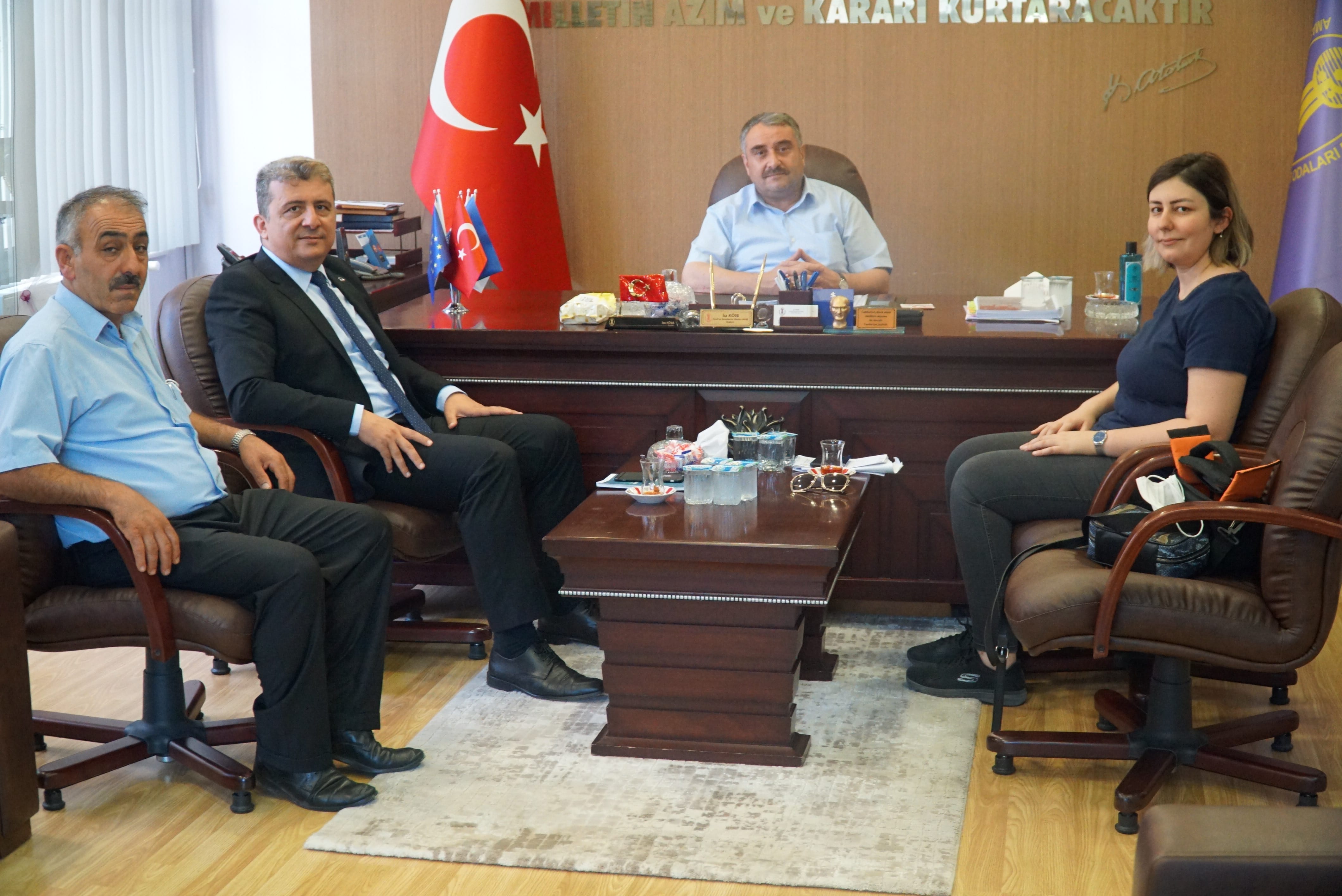 Birlik Müdürü Mustafa Örgüt, Amasya Esnaf ve Sanatkârlar Odaları Birliğini Ziyaret Etti